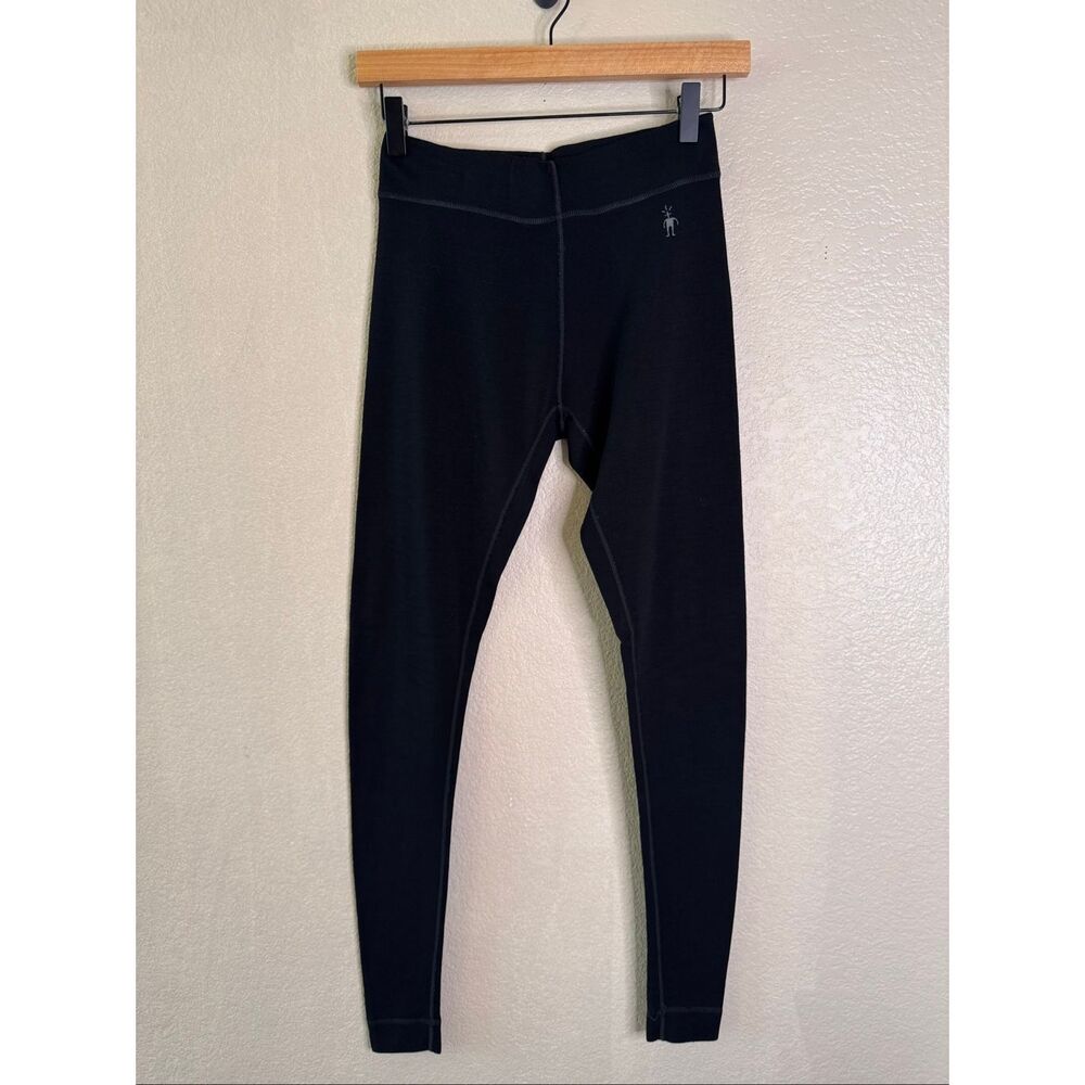 Smartwool Base Layer Womens Small 100% Merino Wool Black Basic Warm Pants